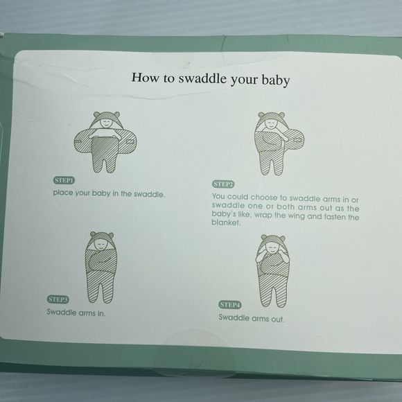 Blue Mello Blue Fluffy Sherpa Baby Swaddle Wrap 22" x 11" NEW in box Gift Ready - Picture 6 of 11